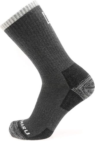 جوارب MIRMARU الرجالية 5 أزواج للمشي لمسافات طويلة في الهواء الطلق والجري والرحلات والتحكم في الرطوبة، جوارب تيري مبطنة بالكامل in Kuwait