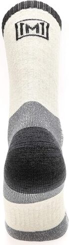 MIRMARU Men’s 5 Pairs Hiking Outdoor Trail Running Trekking Moisture Control Terry Full-Cushioned Crew Socks in Saudi Arabia
