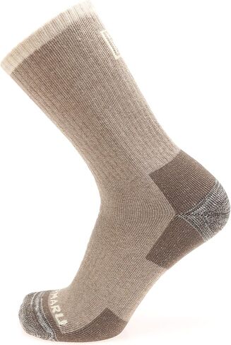 جوارب MIRMARU الرجالية 5 أزواج للمشي لمسافات طويلة في الهواء الطلق والجري والرحلات والتحكم في الرطوبة، جوارب تيري مبطنة بالكامل in Kuwait