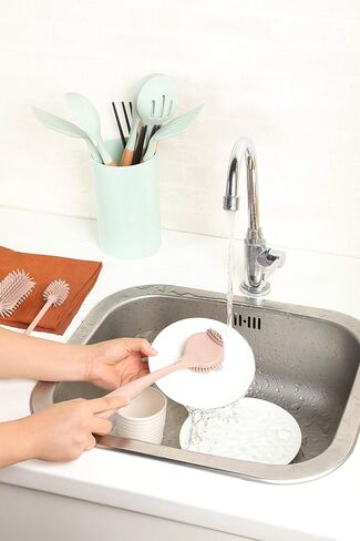 فرشاة أطباق من السيليكون مع مجموعة تنظيف بمقبض in Kuwait