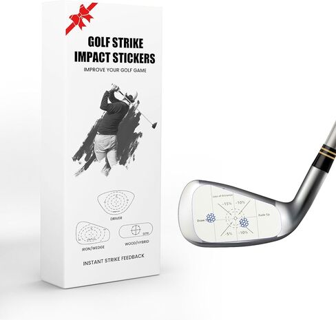 Golf Club Impact Tape Stickers Labels for Driver Woods Irons Improve Swing Accuracy with Self-Teaching Sweet Spot Analysis 125/250 Pcs, Training Aids for Swing Practice in Saudi Arabia