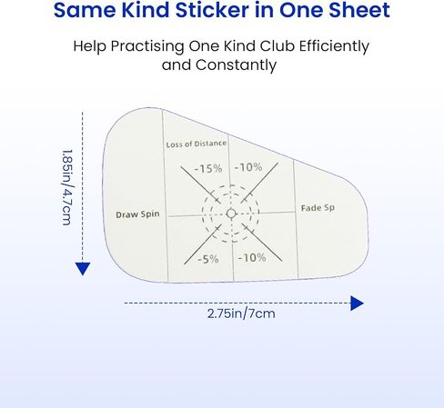 Golf Club Impact Tape Stickers Labels for Driver Woods Irons Improve Swing Accuracy with Self-Teaching Sweet Spot Analysis 125/250 Pcs, Training Aids for Swing Practice in Saudi Arabia