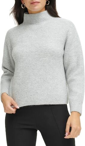Calvin Klein Women's Sequin Mock Neck Long Sleeve Sweater in Kuwait