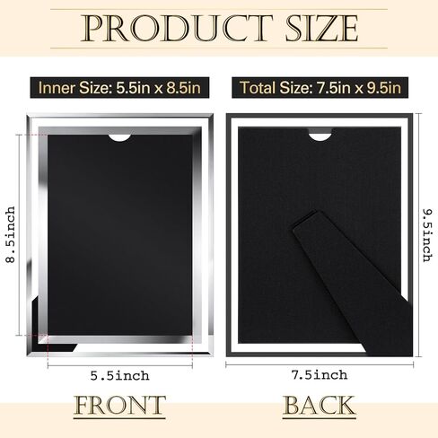 Namalu 4 قطع إطار رخصة عمل مقاس 8.5 × 5.5، إطار صورة لإطارات الشهادات الزجاجية الفضية لجائزة دبلوم المستندات لعرض رخصة الأعمال على الطاولة in Kuwait