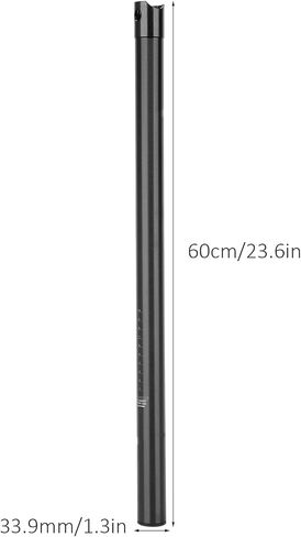 مقعد دراجة من سبائك الألومنيوم من Seatpost أنبوب 33.9 مم قابل للطي لركوب الدراجات على الطريق أنبوب مقعد الدراجة الجبلية (أسود) in Saudi Arabia