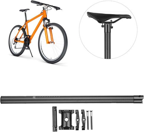 مقعد دراجة من سبائك الألومنيوم من Seatpost أنبوب 33.9 مم قابل للطي لركوب الدراجات على الطريق أنبوب مقعد الدراجة الجبلية (أسود) in Saudi Arabia