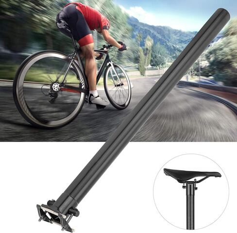 مقعد دراجة من سبائك الألومنيوم من Seatpost أنبوب 33.9 مم قابل للطي لركوب الدراجات على الطريق أنبوب مقعد الدراجة الجبلية (أسود) in Saudi Arabia