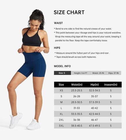 Willit Women's Biker Shorts High Waisted Workout Yoga Running Volleyball Spandex Shorts 5'' 7'' in Saudi Arabia