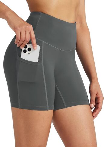 Willit Women's Biker Shorts High Waisted Workout Yoga Running Volleyball Spandex Shorts 5'' 7'' in Saudi Arabia