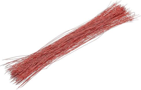 MECCANIXITY 500Pcs Hookup Wire Jumper Wires Pickup Cable 20cm(8 Inch) Long Double Head Tin Plating for Electrical Guitar Wiring Headphone Wires,Red in Saudi Arabia