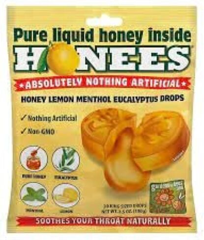 Honees Honey Lemon Cough Drops, 20 Drops Each (Pack of 3) in Saudi Arabia
