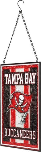 FOCO NFL unisex-adult NFL Team Stripe Stain Glass Sign in Saudi Arabia