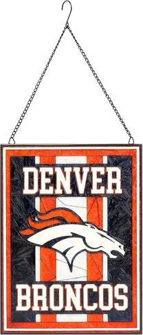 FOCO NFL unisex-adult NFL Team Stripe Stain Glass Sign in Saudi Arabia