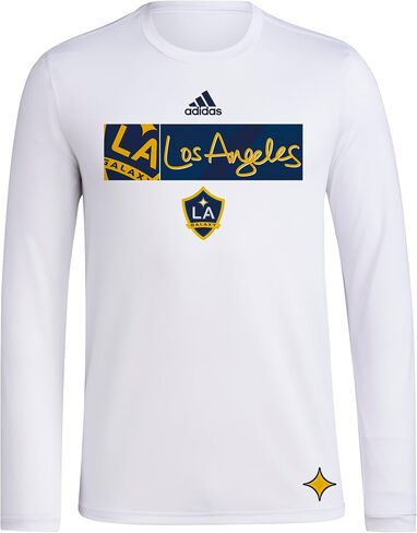 adidas Men's La Galaxy Long Sleeve Pre-Game T-Shirt in Saudi Arabia