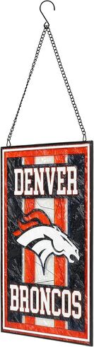 FOCO NFL unisex-adult NFL Team Stripe Stain Glass Sign in Saudi Arabia