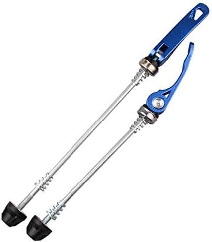 Road Mountain Bicycle MTB Wheel Hub Front and Rear QR Quick Release Skewers Clip Lever Axle 145/185mm, Pair,Multiple Color Options in Saudi Arabia