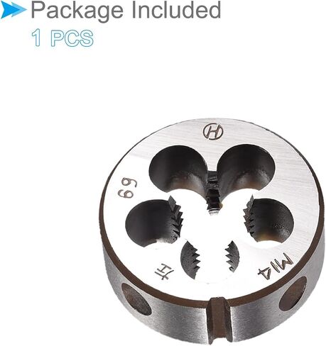 Metric Adjustable Round Die, M4 x 0.7, Alloy Steel Thread Left Hand Threading Die - (Applications: for Processing External Threads for Metal Plastic) in Saudi Arabia