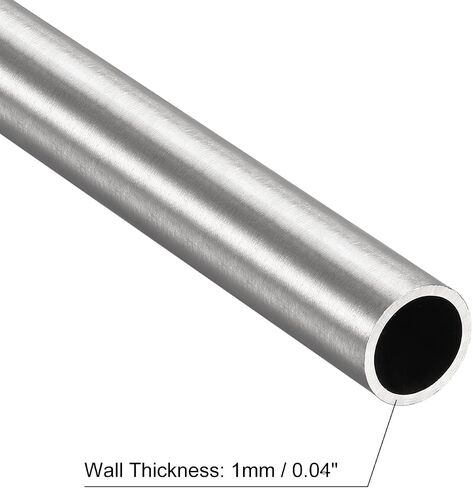 uxcell 304 Stainless Steel Tube, OD 16mm x 1mm Wall Thick 300mm Length Capillary Metal Tubing for Industry Machinery in Saudi Arabia