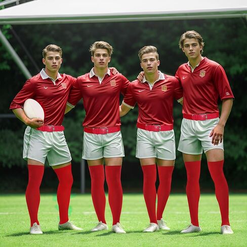 مجموعة جوارب وأحزمة البيسبول للشباب فوق جوارب كرة القدم للركبة مع حزام مرن للكرة اللينة للشباب والأولاد والبنات in Kuwait