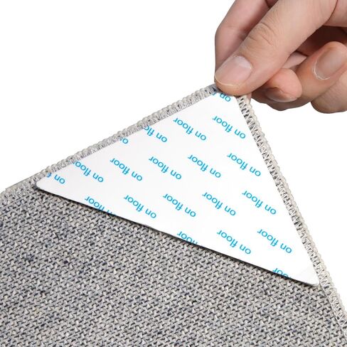 Rug Pad Gripper - Washable Grippers for Rug, Non Slip Rug Pads for Hardwood Floors, Under Rug Carpet Tape : Keep Your Rug in Place & Make Corner Flat in Saudi Arabia