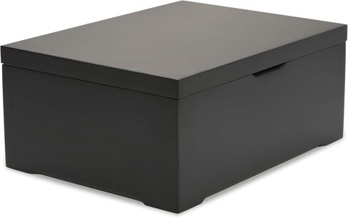 Mile & Stone Keepsake Box, Wooden Box for Storing Mementos, Sturdy Storage Box for Trinkets, Jewelry, and Collectibles, Stylish Memory Box for Men, 8 x 6 x 3.3 Inches, Black in Saudi Arabia