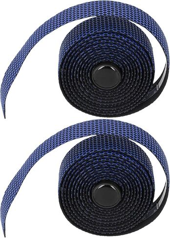 Road Bike Handle Tapes, Easy Grasping Handlebar Wraps Sturdy Durable Impact Absorbtion with Handlebar Plugs for Road Bicycles for Mountain Bicycles(Dark in Saudi Arabia