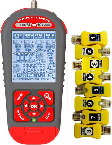 Triplett LVPRO10 TDR/Cable Tester - Test and Trace Both Twisted Pair (CAT5E/6/6A/8) and Coax Cables in Saudi Arabia