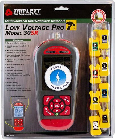 Triplett LVPRO10 TDR/Cable Tester - Test and Trace Both Twisted Pair (CAT5E/6/6A/8) and Coax Cables in Saudi Arabia