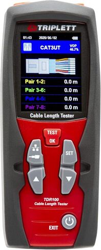 Triplett LVPRO10 TDR/Cable Tester - Test and Trace Both Twisted Pair (CAT5E/6/6A/8) and Coax Cables in Saudi Arabia