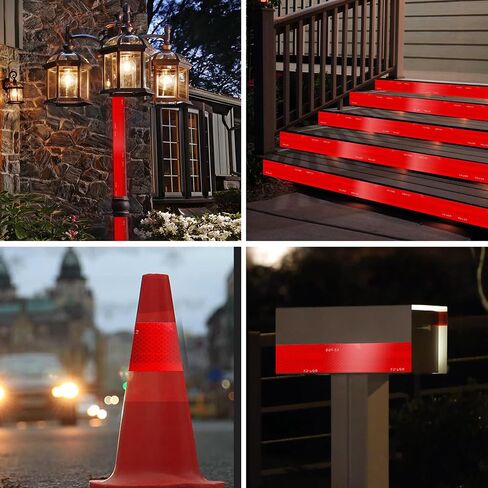 DOT-C2 Reflective Tape, DOT Reflective Tapes 2" x 30Feet Waterproof Red Adhesive Reflector Tape for Trailer Cars Trucks Outdoor in Saudi Arabia