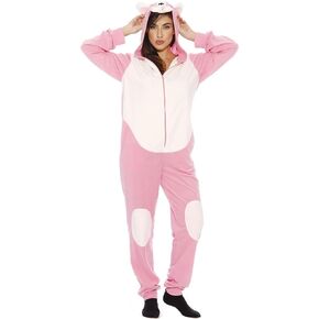 Just Love Pink Pug Adult Onesie Pajamas