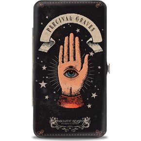 Buckle-Down unisex adults Buckle-down Hinge - Fbawtft Percival Graves Eye in Hand Icon Wallet, Multicolor, 7 x 4 US
