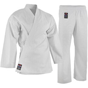 PROFORCE 5oz. Ultra Lightweight Karate Uniform/Gi, White, 4