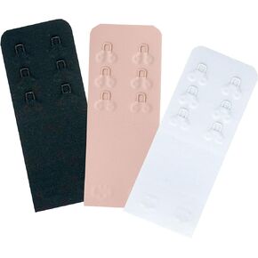 SAMGU Seamless Bra Extenders 2 Hook Women's Smooth Comfortable Bra Extension Strap, 3 Pieces