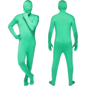 Green Screen Bodysuit Chromakey Body Suit Cosplay Body Suit Unisex Spandex Stretch for Photo Film Video Invisible Effect