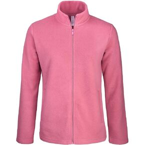 Sofra Women's Polar Fleece Full Zip Up Winter Jacket