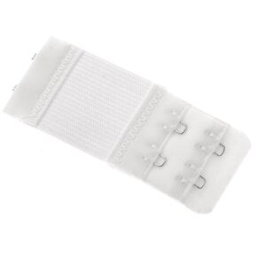 AKOAK 6 Pcs Women's Bra Elastic Extender 2 Rows 2-Hooks,White