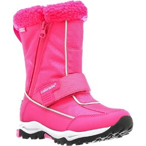 Vinca Girl's Snow Boot: Waterproof Zipper, 200g enTHERMA-insulated Nylon, deHYDREX Waterproof, Memory Foam Footbed, Reflective Trim