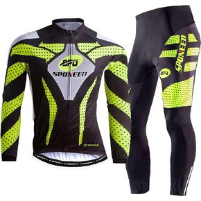 sponeed Men's Bicycle Clothing Long Sleeve for Road Bike Mountain Biking Pants Jersey