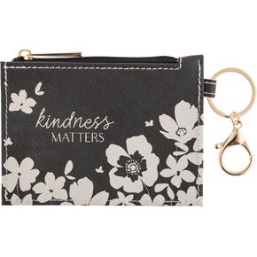 Karma Women's Zip ID Holder, Ink Floral
