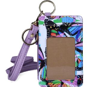 Julia Buxton Ditsy Garden Vegan Leather Everywhere Lanyard