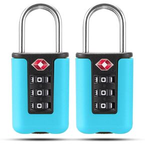 REBUST TSA Approved Locks for Gun Case- 2 Pack Sturdy TSA Locks for Luggage, Rifles Pistols & Revolver Cases- Gun Case Lock with 3 Code Combination Security- Padlock for Luggage Suitcases (Black) in Saudi Arabia