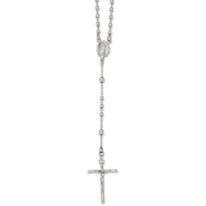 الصلبة 925 الفضة الاسترليني قلادة مسبحة مصقولة in Kuwait