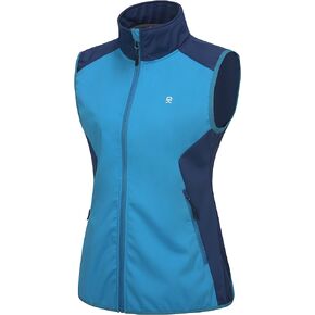 Little Donkey Andy Women's Lightweight Golf Vest,Windproof Softshell Vests Outerwear, Sleeveless Jacket for Running Hiking