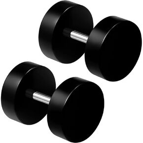 BanaVega 2PCS Acrylic 16g 1.2mm 0g 8mm Screw Cheater Plug Earring Illusion Gauge Ear Lobe Piercing Jewelry See More Colors