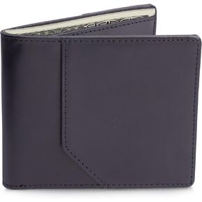 Bifold Wallet for Men with RFID-Protection, Men’s Wallet Premium Leather, 6 Dedicated Card Slots, Holds Up to 10 Cards, Black