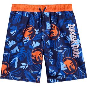 Jurassic Park T-Rex Dinosaur UPF 50+ Swim Trunks Bathing Suit Little Kid to Big