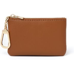Leather Mini Coin Purse Keychain Pouch Card Holder for Men Women Key pouch Coin purse