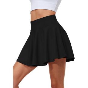 Hiwzffy Pleated Tennis Skirts for Women Tummy Control Golf Skirts with Shorts Pockets High Waisted Lightweight Skorts