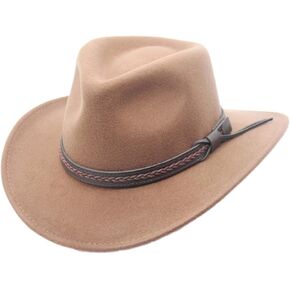 Sturgis Crushable Wool Felt Outback Western Style Cowboy Hat by Silver Canyon